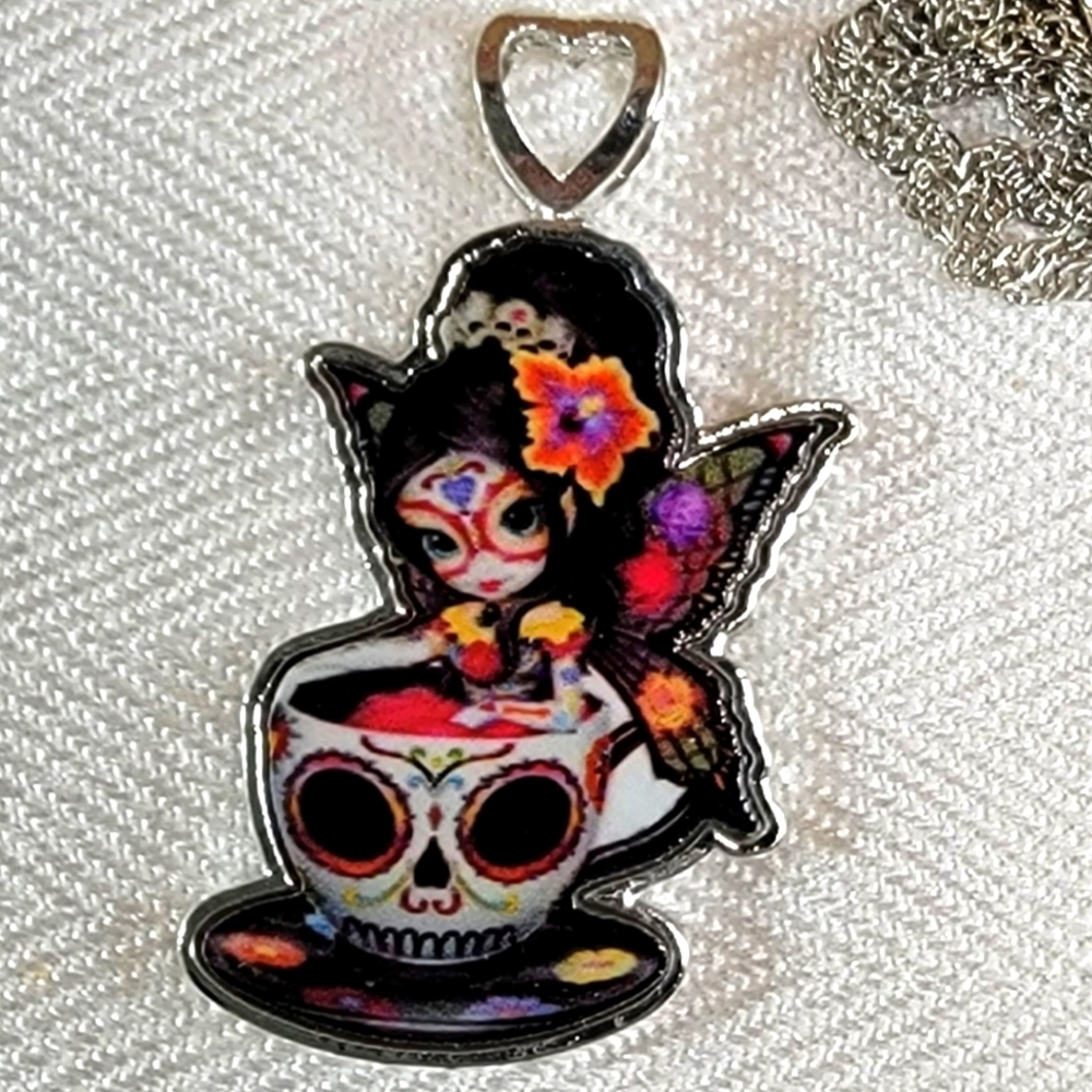 Butterfly Faerie Pendant Necklace